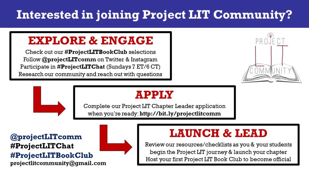 3 Steps to joining Project LIT flyer